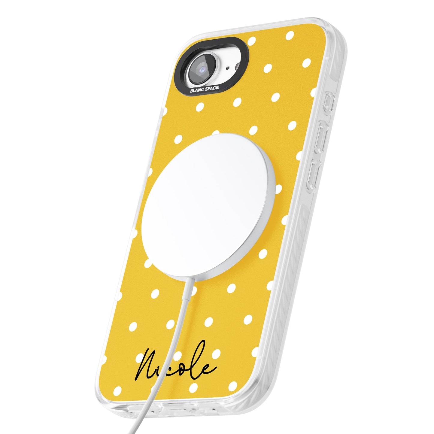 Personalised Yellow Polka Dot