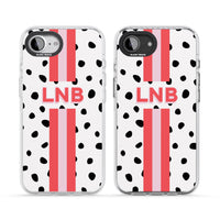 Personalised Polka & Pink Stripe