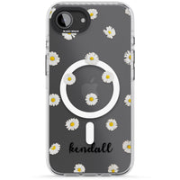 Personalised White Daisies & Cursive