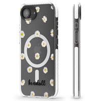 Personalised White Daisies & Cursive