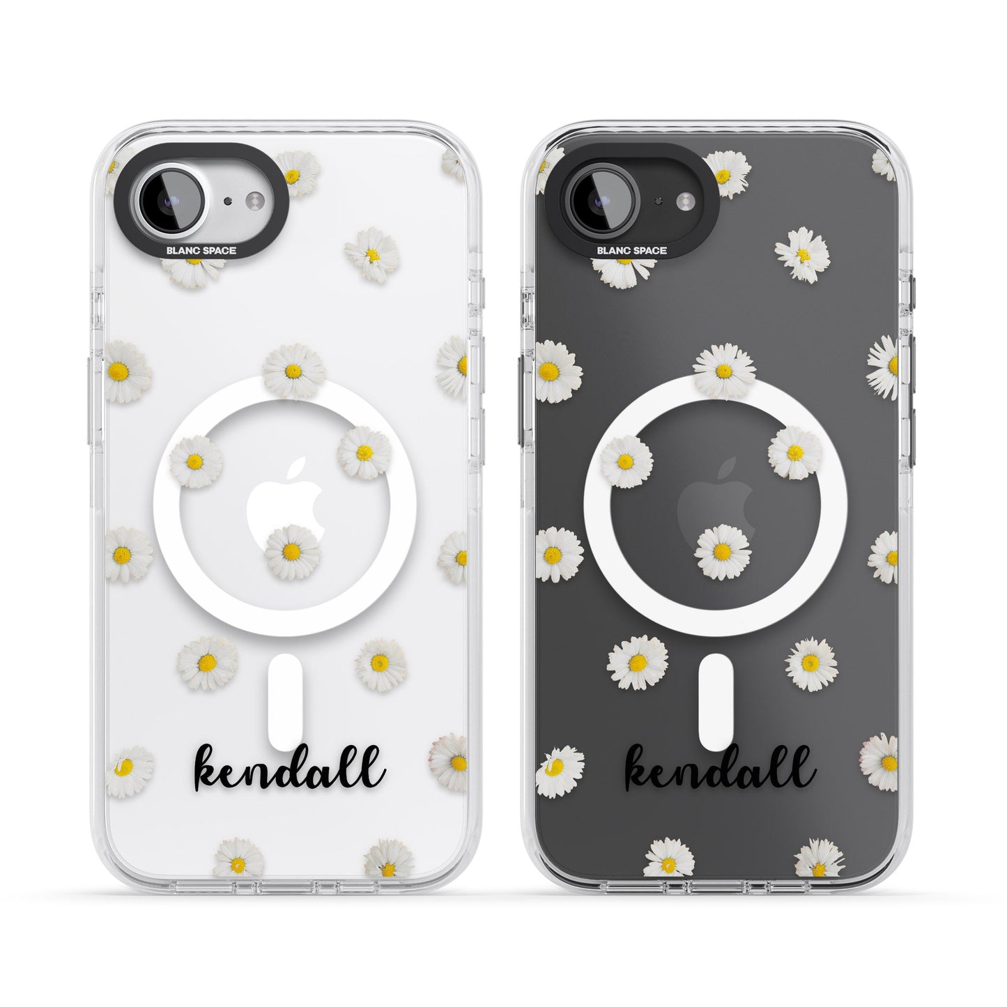 Personalised White Daisies & Cursive