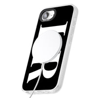 Lettres blanches et noires personnalisées