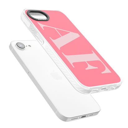 Personalised Light & Dark Pink Green Letters