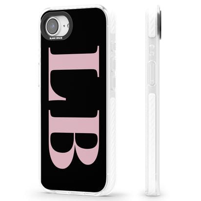 Lettres personnalisées roses et noires vertes