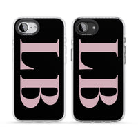 Lettres personnalisées roses et noires vertes