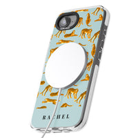 Personalised Turquoise Tiger Pattern