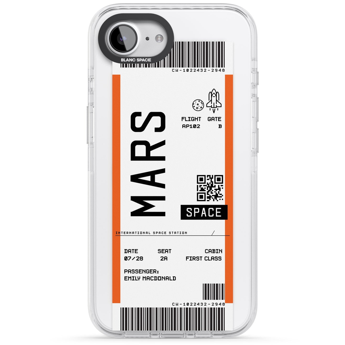 Personalised Mars Travel Ticket