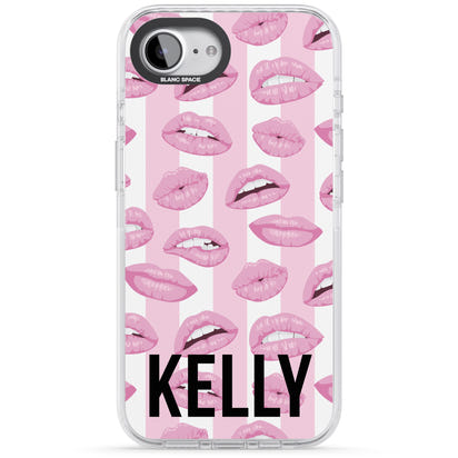 Personalised Pink Stripes & Lips
