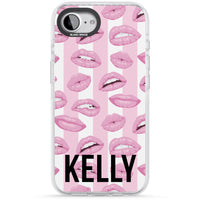Personalised Pink Stripes & Lips
