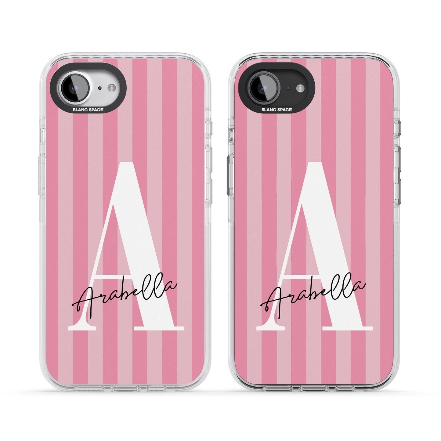 Personalised Pink Stripes Initial