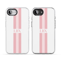 Personalised Minimal Pink Stripe
