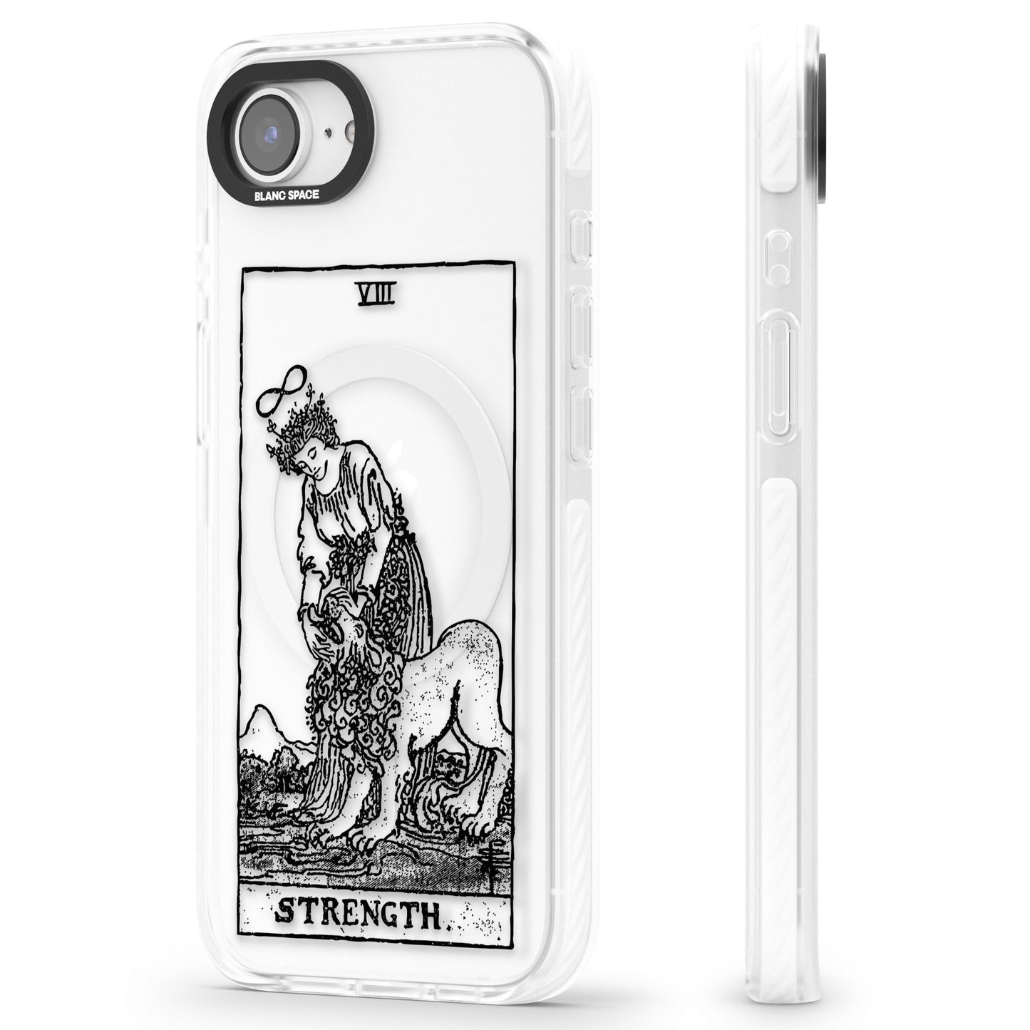 Personalisierte Stärke-Tarotkarte (Transparent)