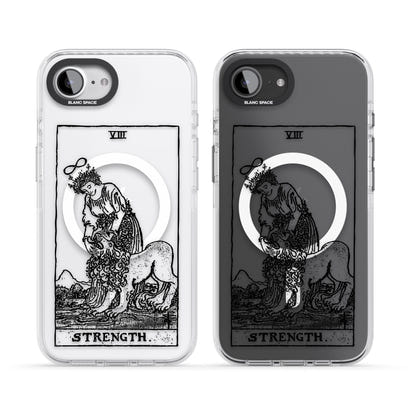 Personalisierte Stärke-Tarotkarte (Transparent)