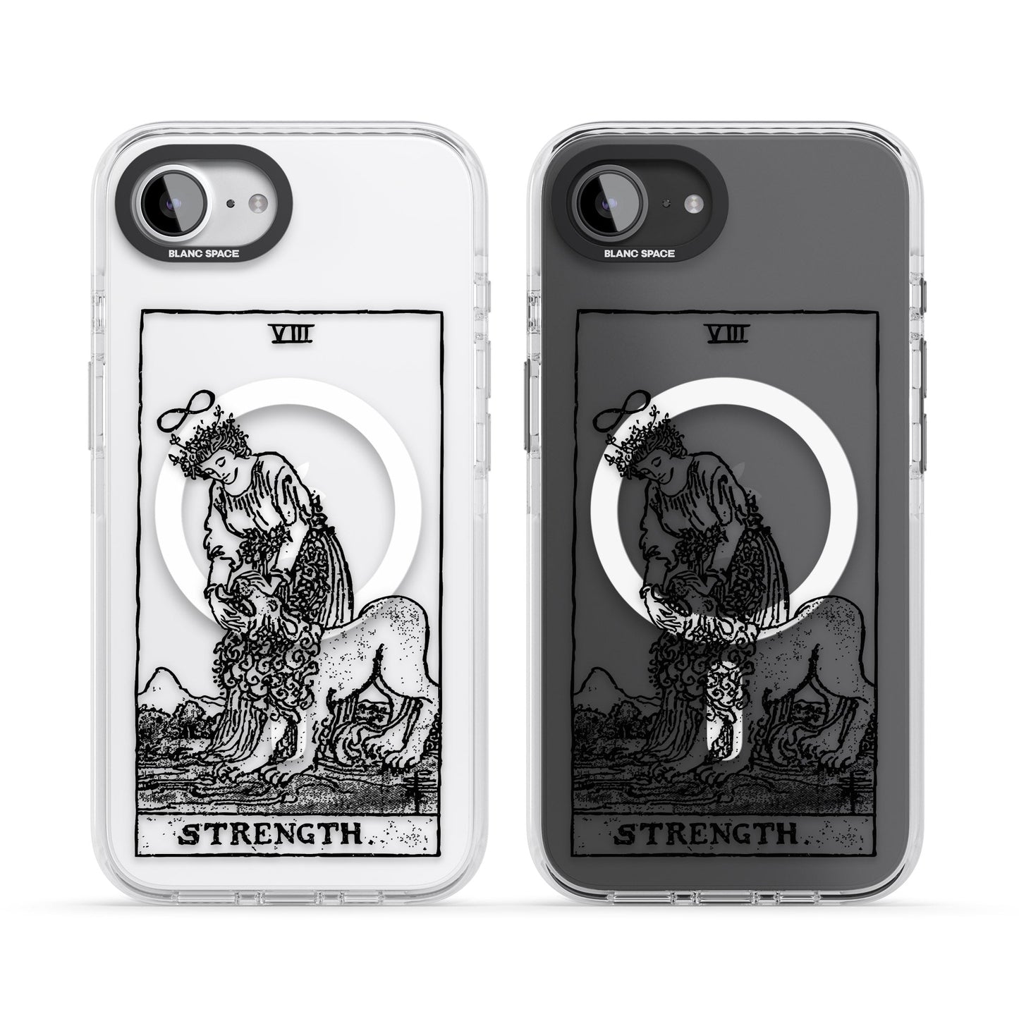 Personalisierte Stärke-Tarotkarte (Transparent)