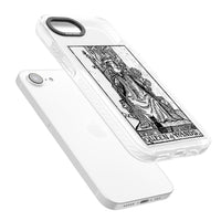 Personalisierte Tarotkarte „Königin der Stäbe“ (transparent)