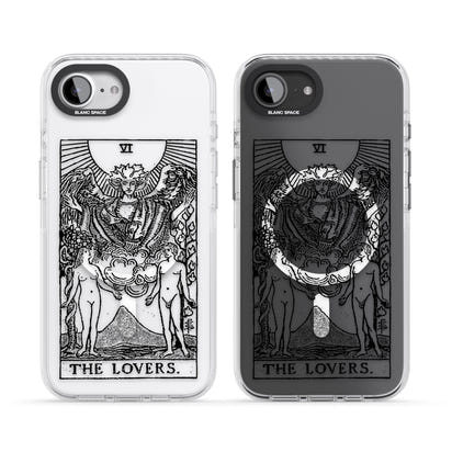 Personalisierte Tarotkarte „Die Liebenden“ (Transparent)