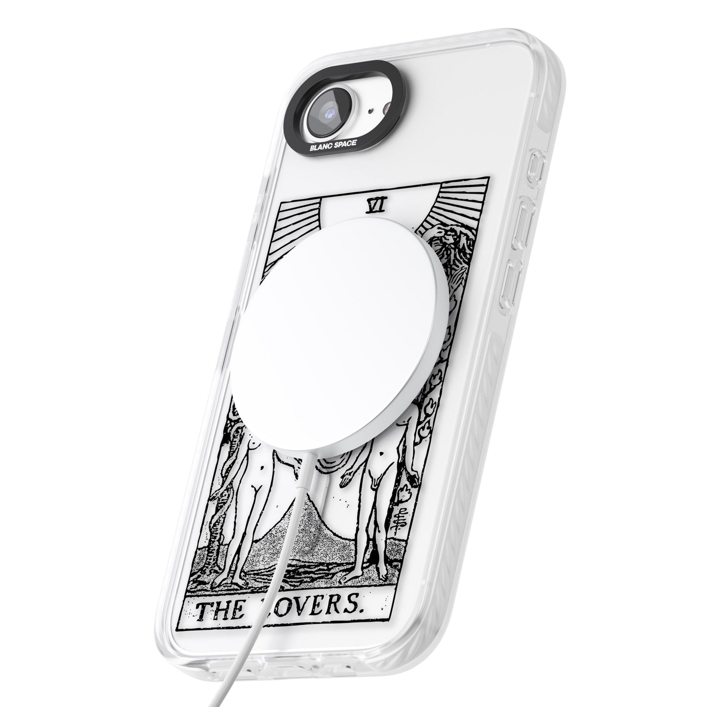 Personalisierte Tarotkarte „Die Liebenden“ (Transparent)