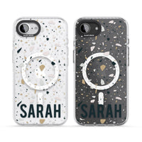 Personalised Terrazzo Blue, Pink, Brown