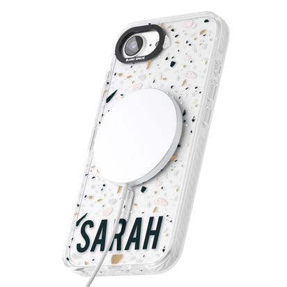 Personalised Terrazzo Blue, Pink, Brown