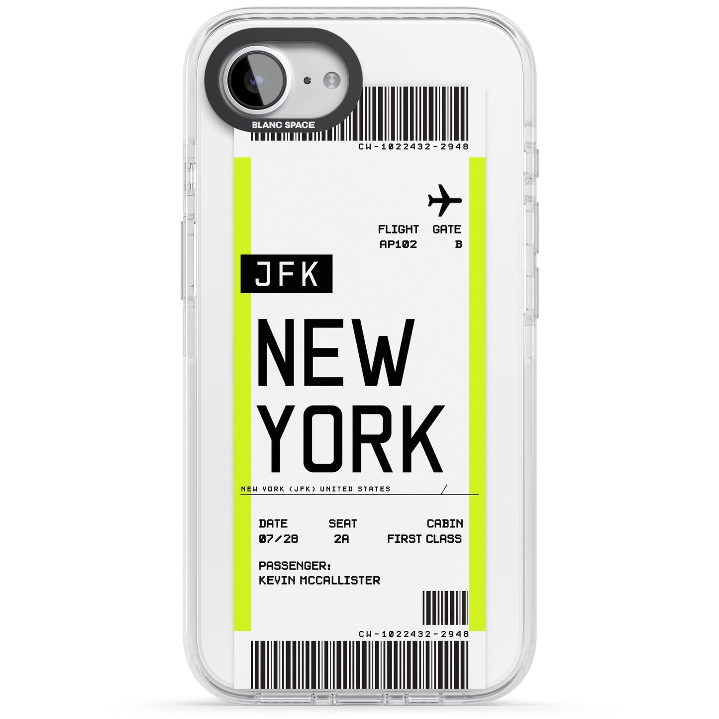 Personalised New York Boarding Pass