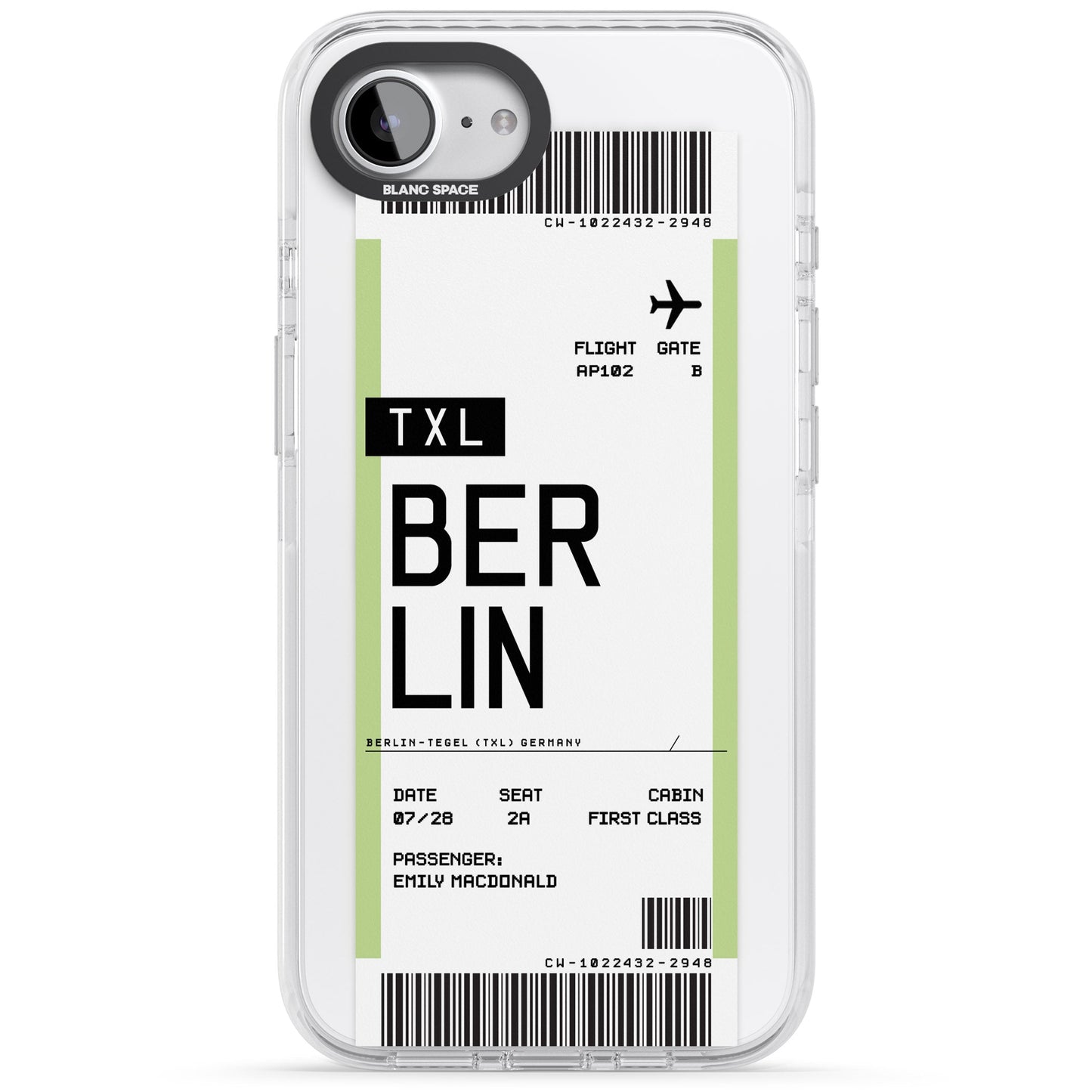 Personalised Berlin Boarding Pass