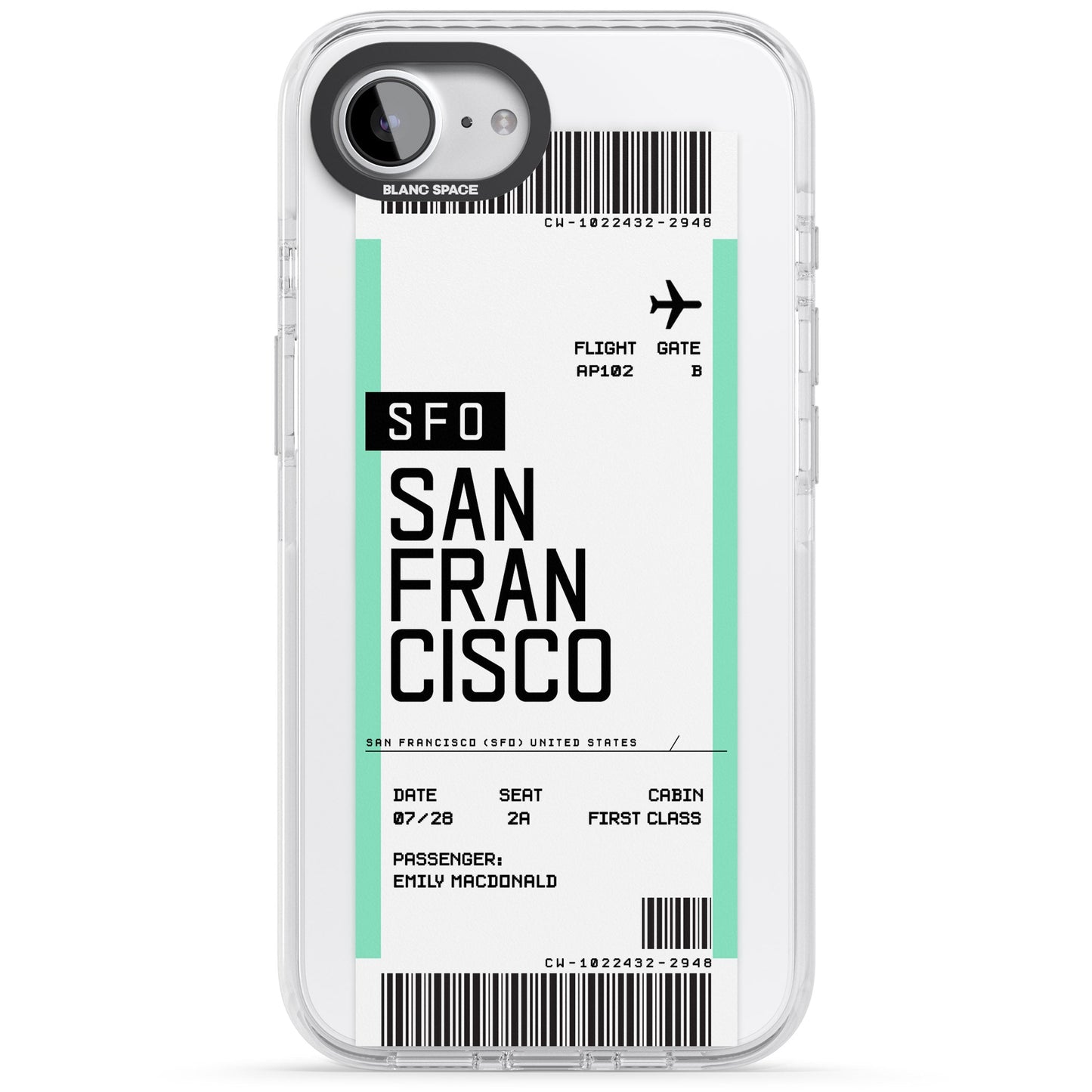 Personalised San Francisco Boarding Pass