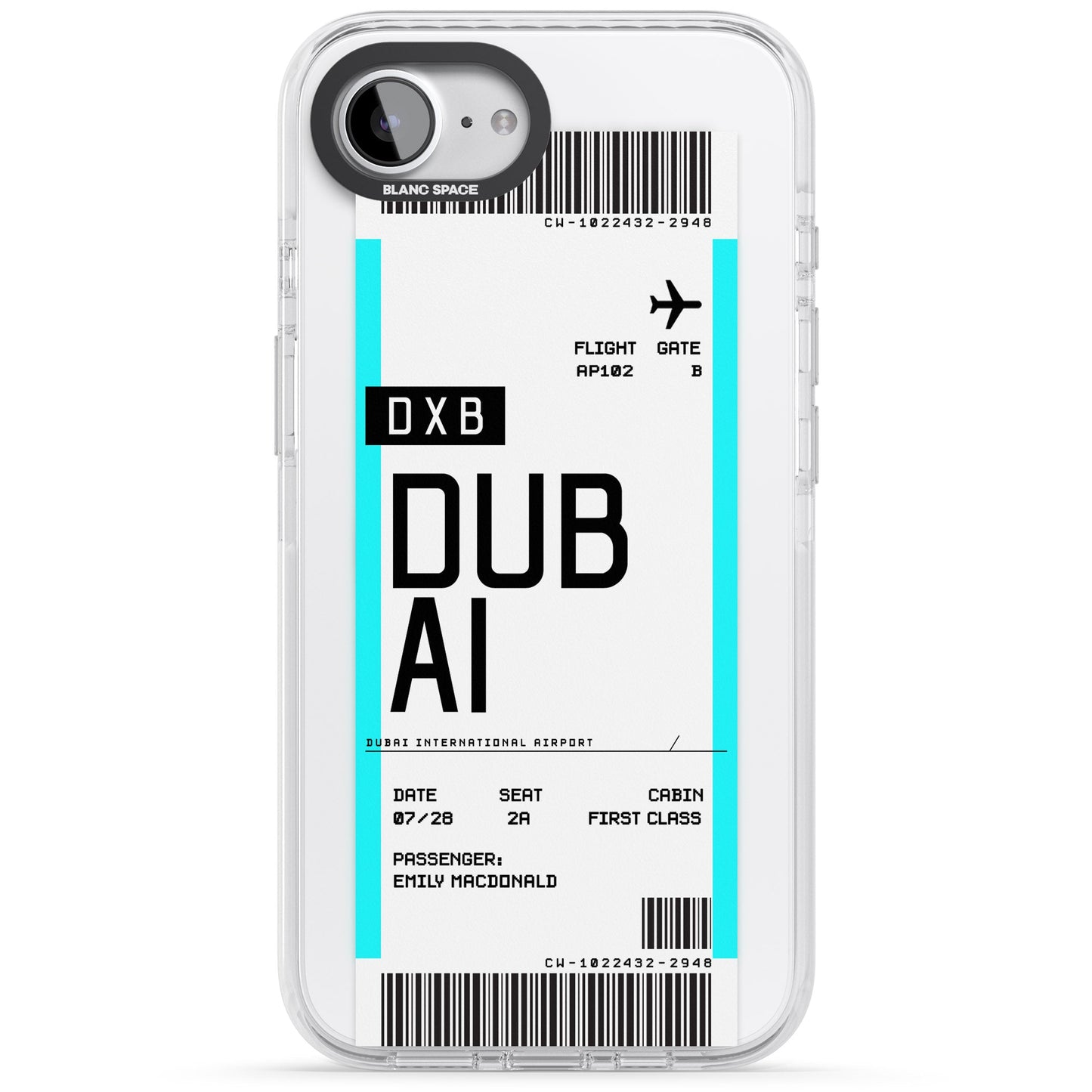 Personalised Dubai Boarding Pass