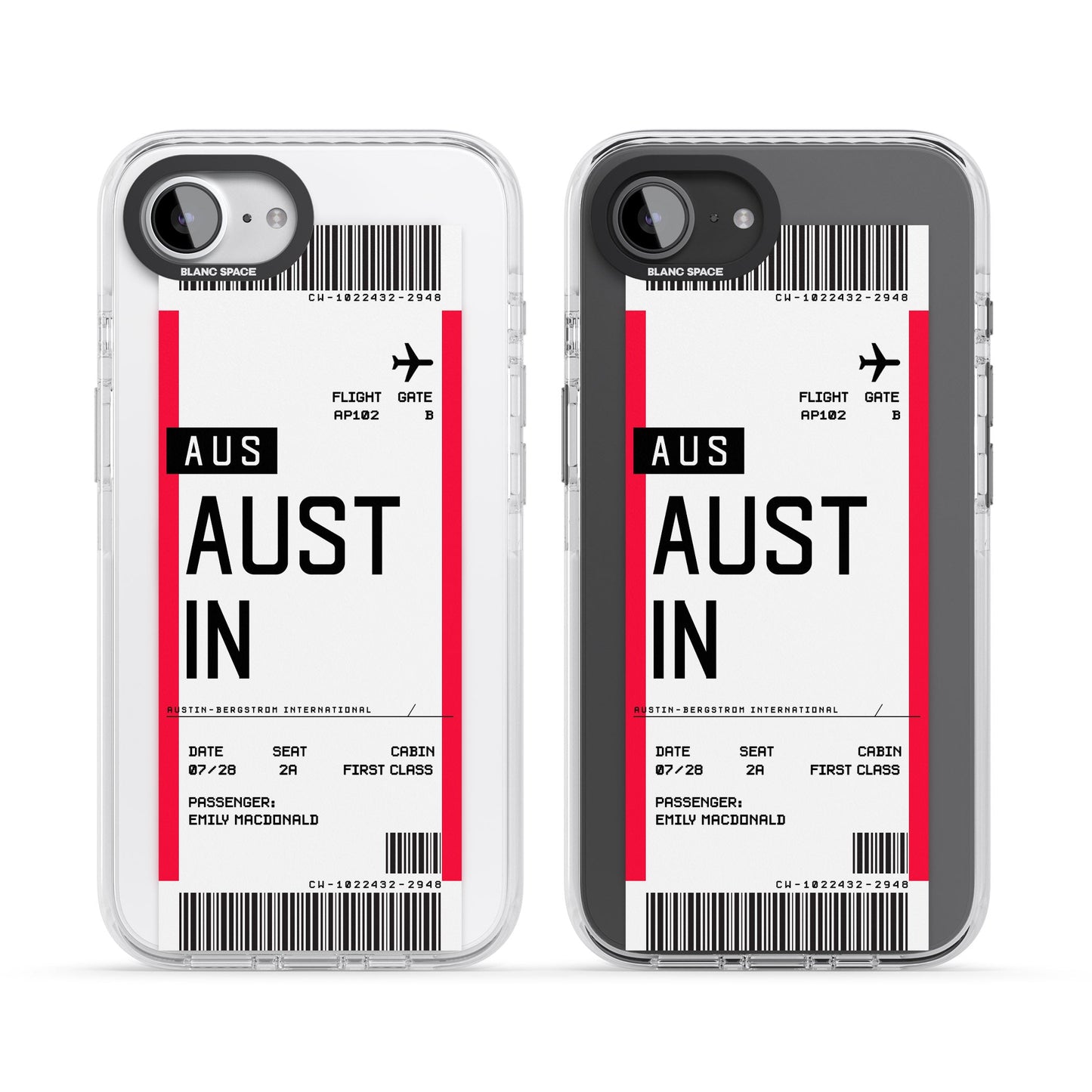 Personalised Austin Boarding Pass