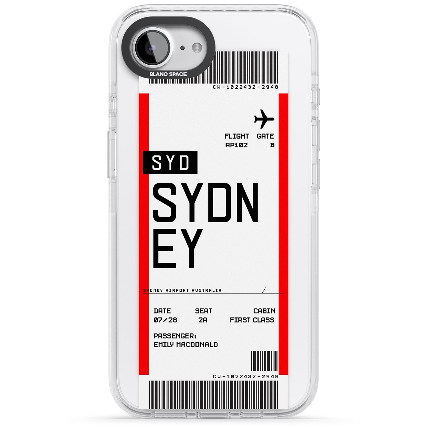 Personalised Sydney Boarding Pass