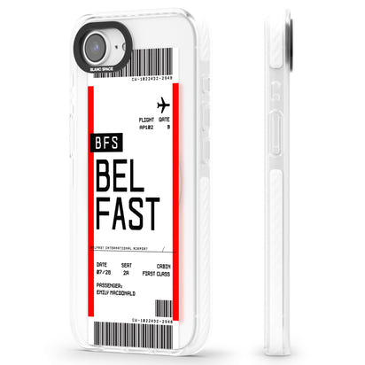 Personalised Belfast Boarding Pass