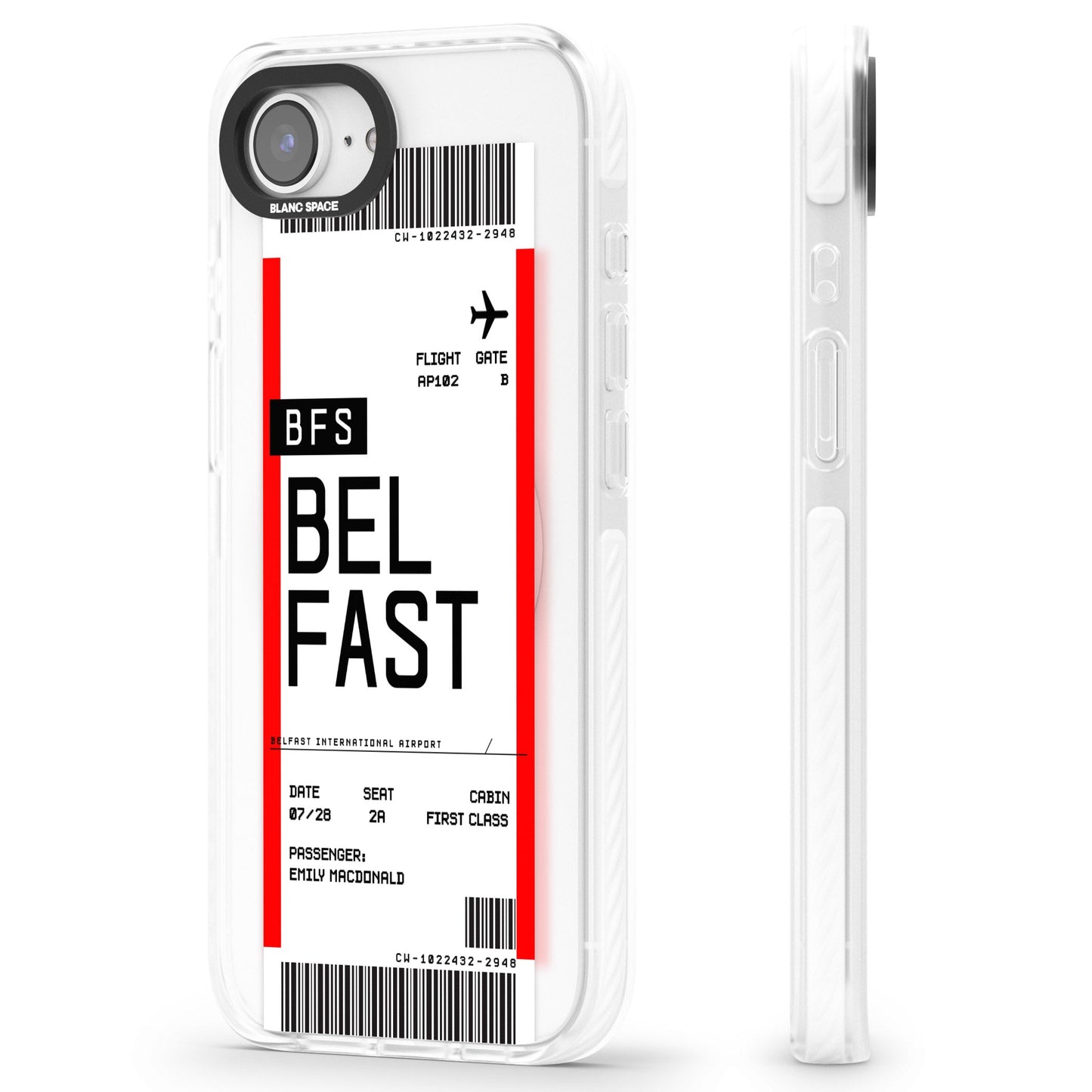 Personalised Belfast Boarding Pass