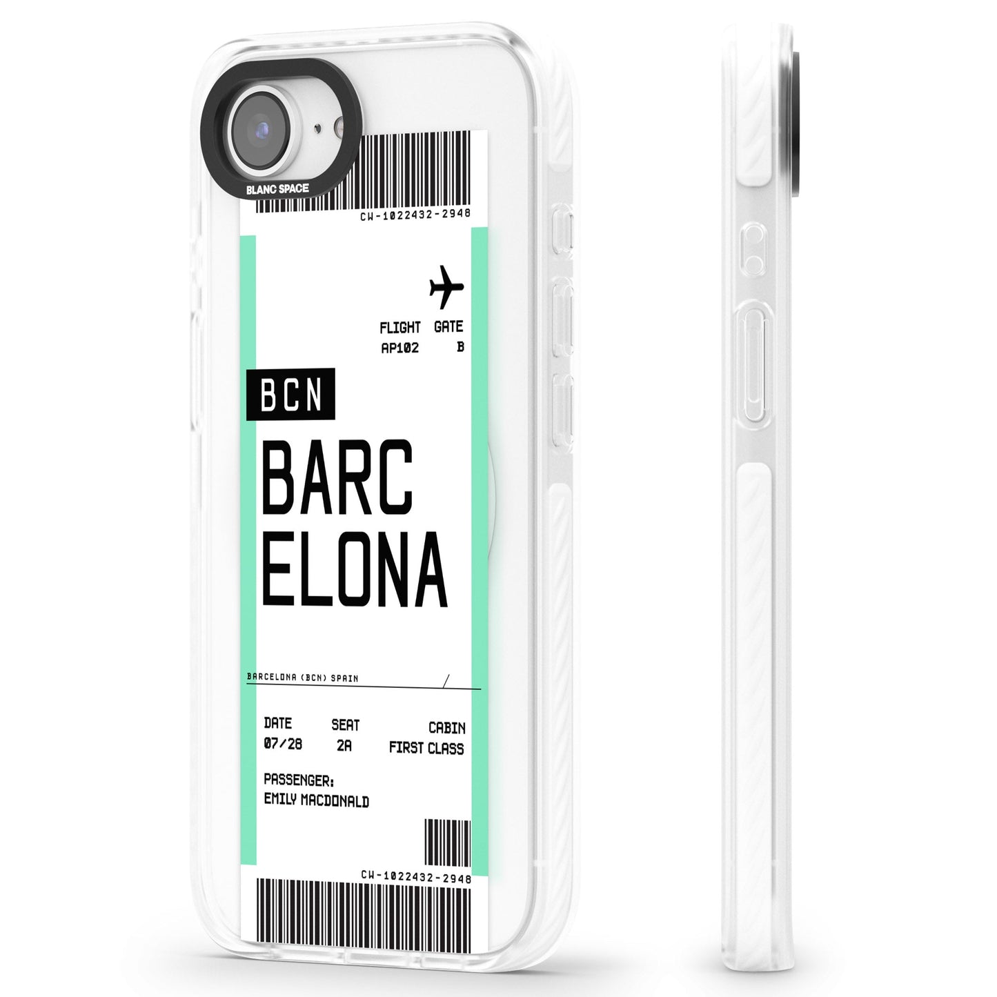 Personalised Barcelona Boarding Pass