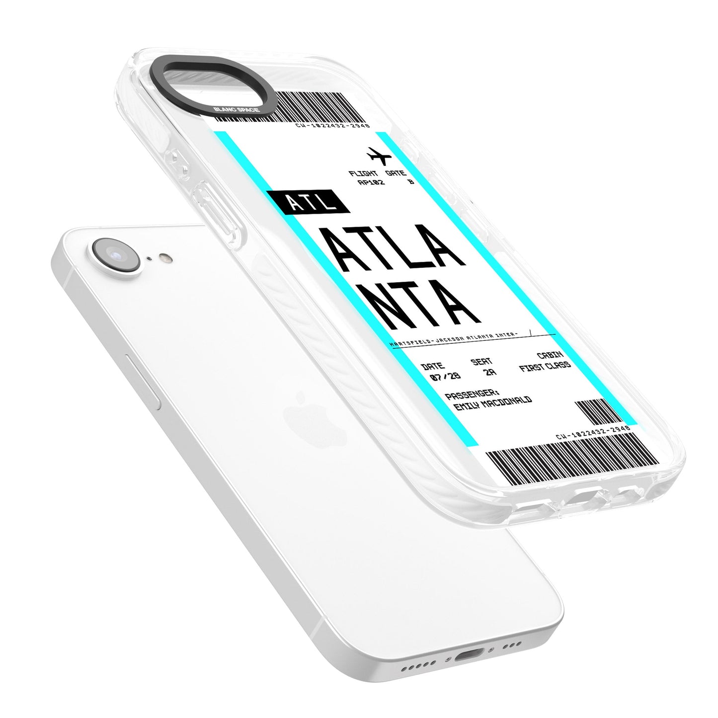 Personalisierte Atlanta-Bordkarte