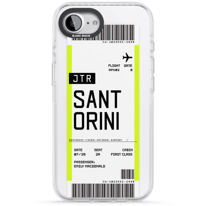 Personalisierte Bordkarte für Santorini