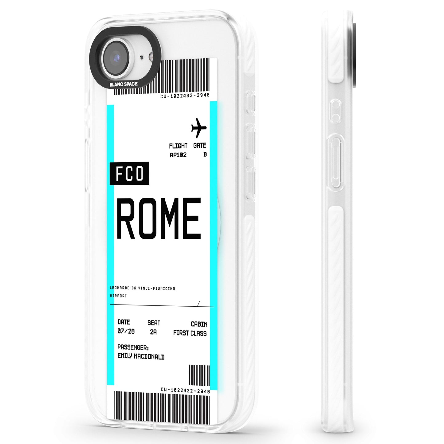 Personalised Rome Boarding Pass