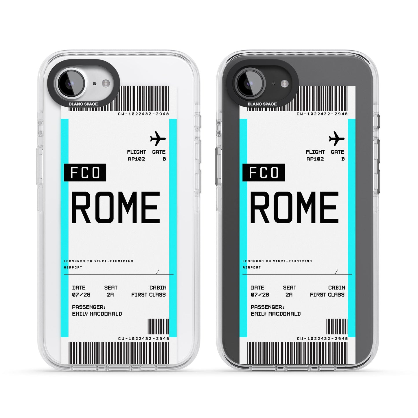 Personalised Rome Boarding Pass