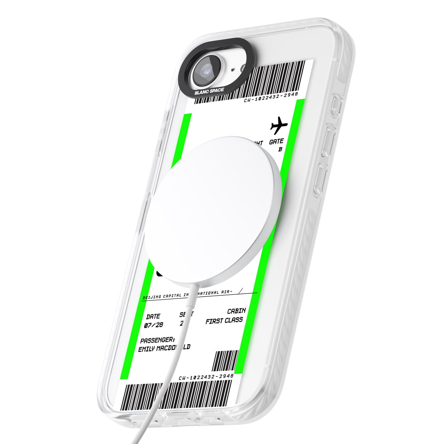 Carte d'embarquement personnalisée pour Pékin