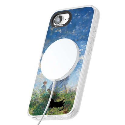 Cat with Monet's Parasol Lady