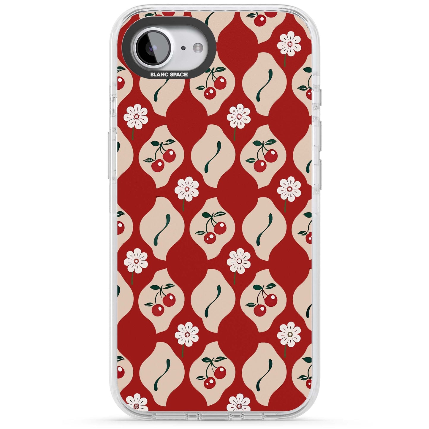 Vintage Cherry Diamond Pattern