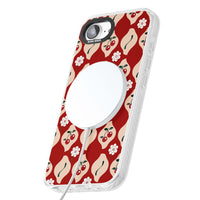 Vintage Cherry Diamond Pattern