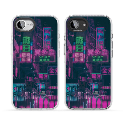 Bande nocturne au néon