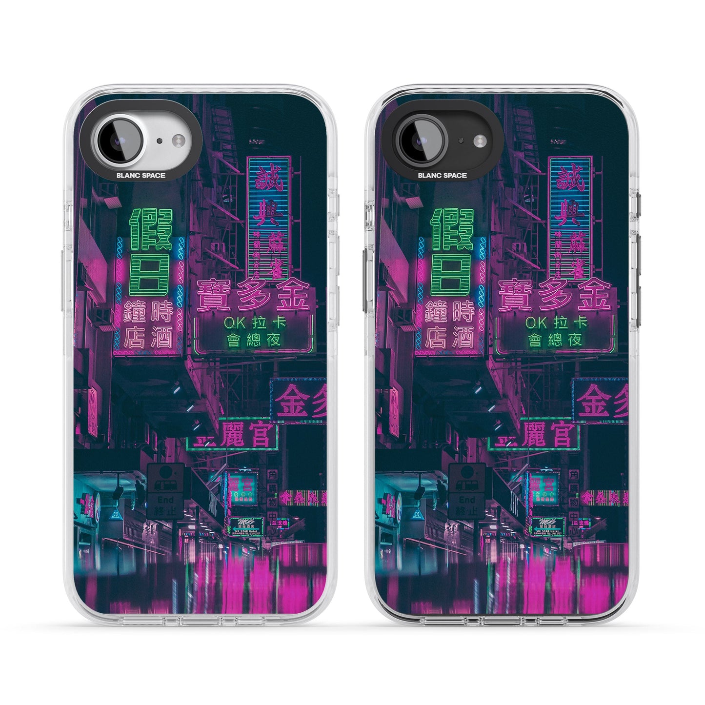 Bande nocturne au néon