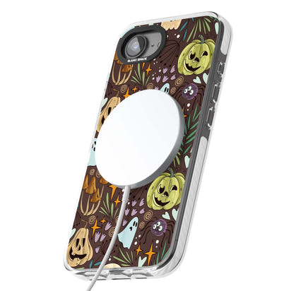 Goblincore Cartoon Halloween Pattern