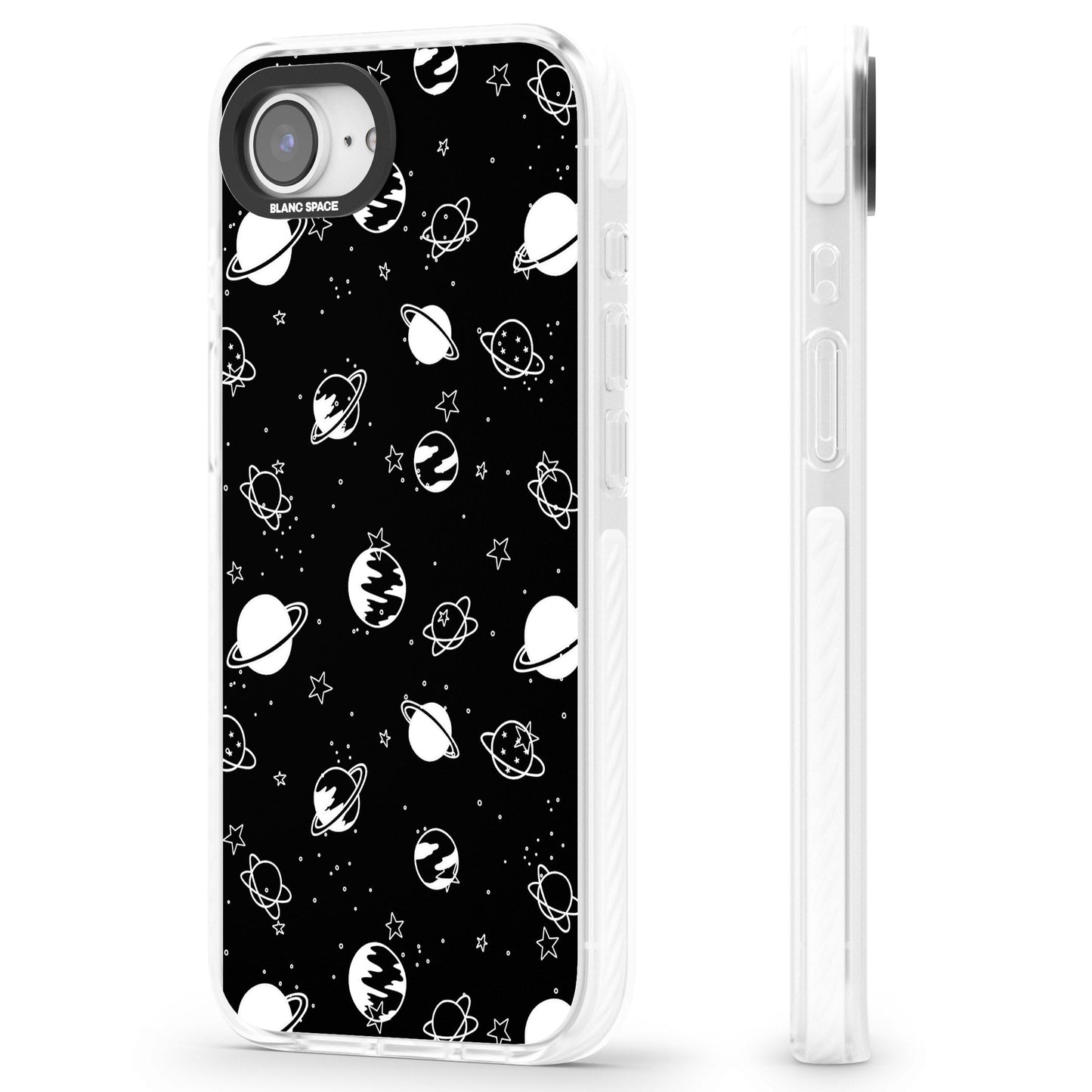 White Planets On Black