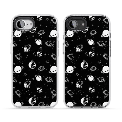 White Planets On Black