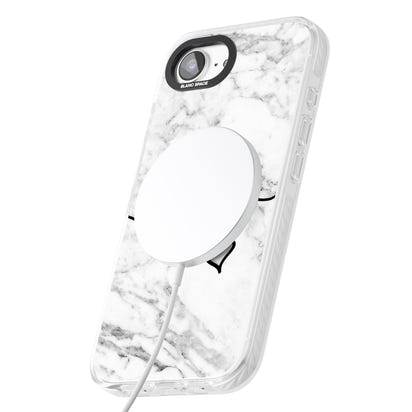 Personalised White Marble Heart