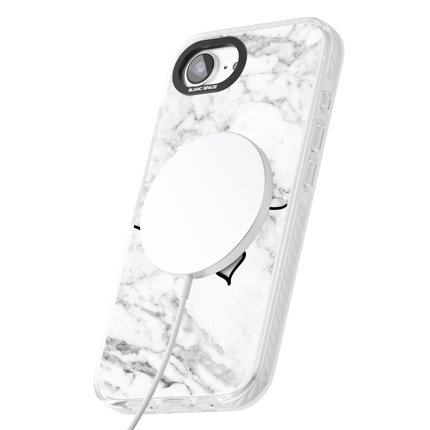 Personalised White Marble Heart