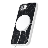 Personalised Black Marble Heart