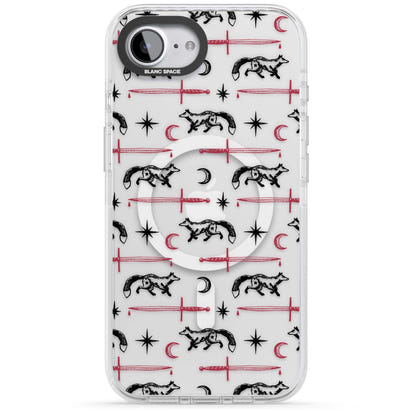 Motif renard et lame