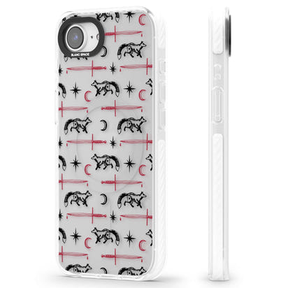 Motif renard et lame